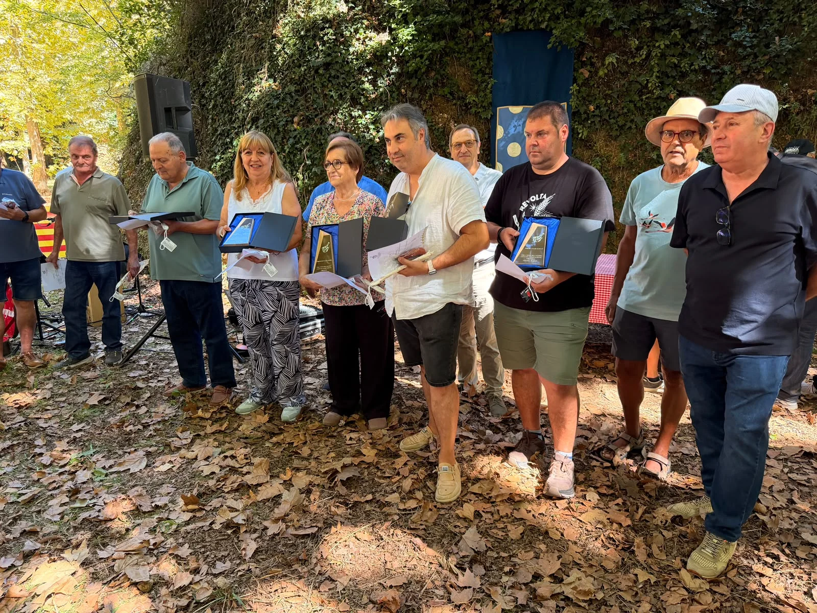 Imatge de tots els guardonats de l'edició Festa i Fira de l’Allioli de Creixell de 2026 | © Tramuntana.tv